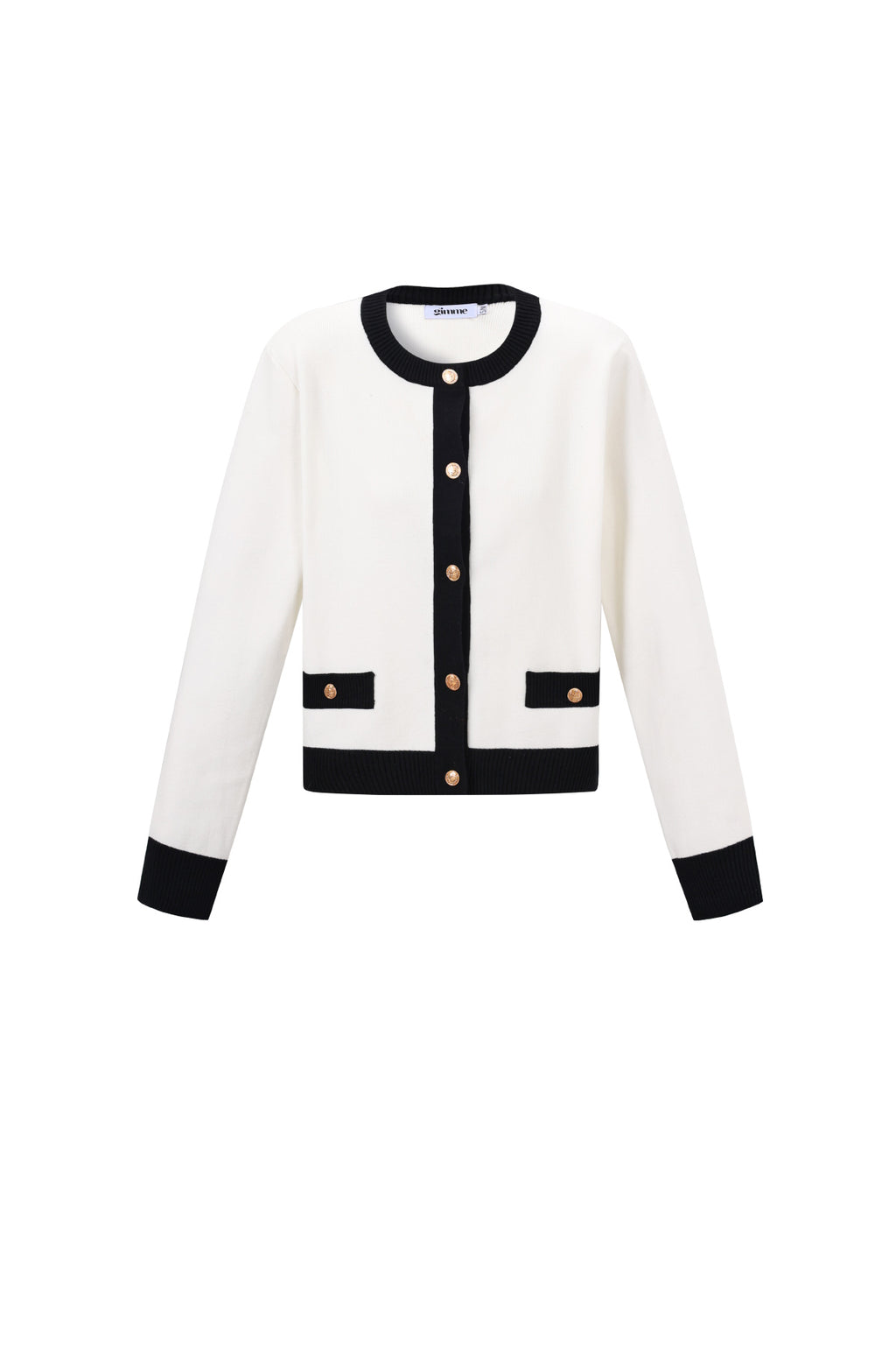 Knitted Polyester Women's Knit Cardigan Casual Color Clash