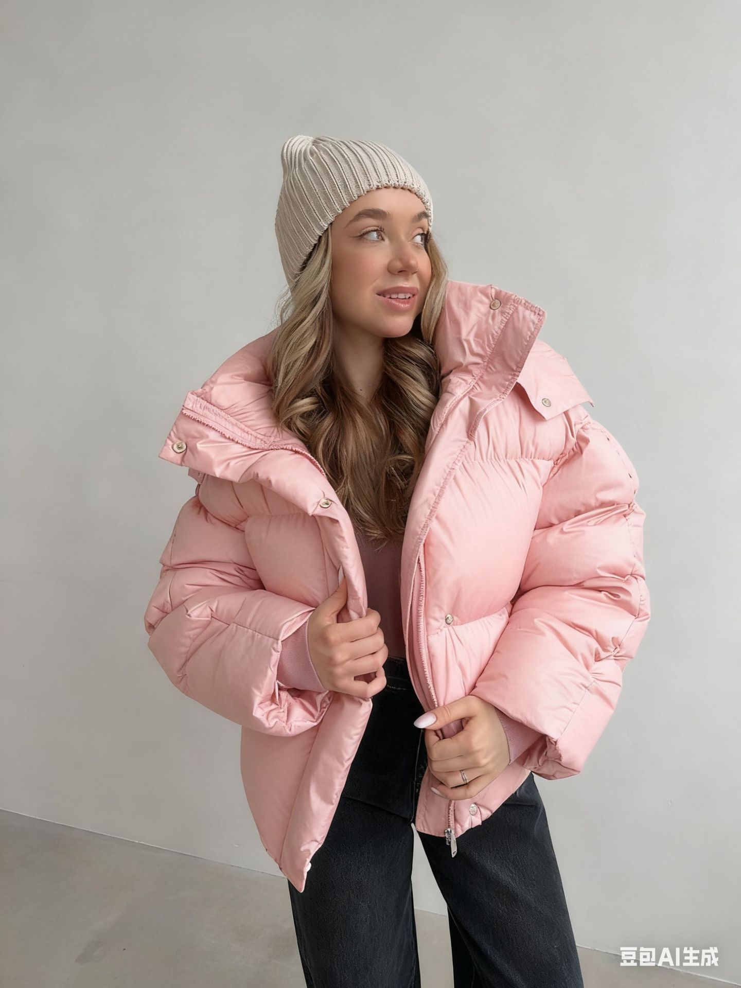 Casual Loose Slim-fit Hooded Mid-length Puffer Coat For Women